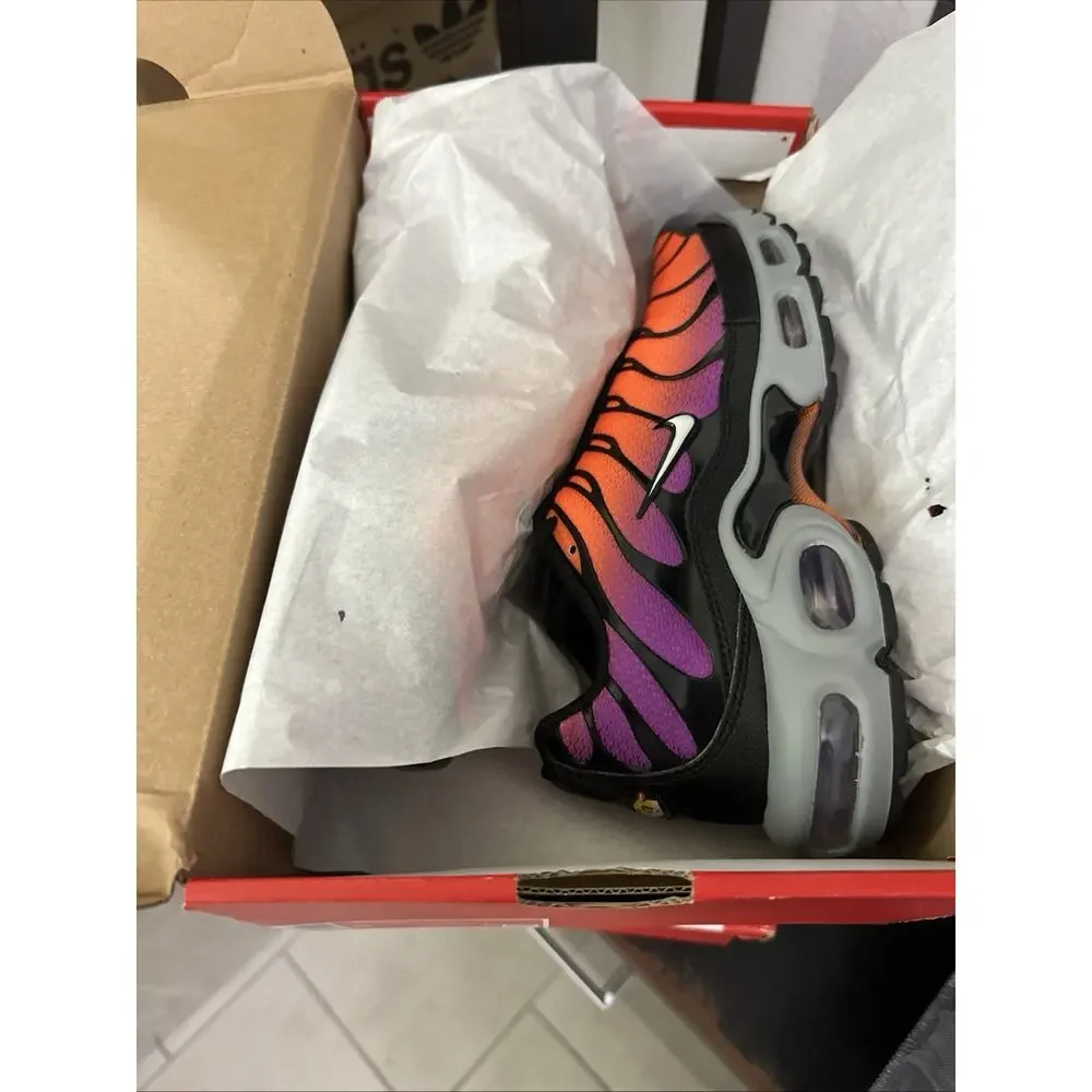New Men's Size 8 Nike Air Max Plus Desert Sunset Black DM0032-014